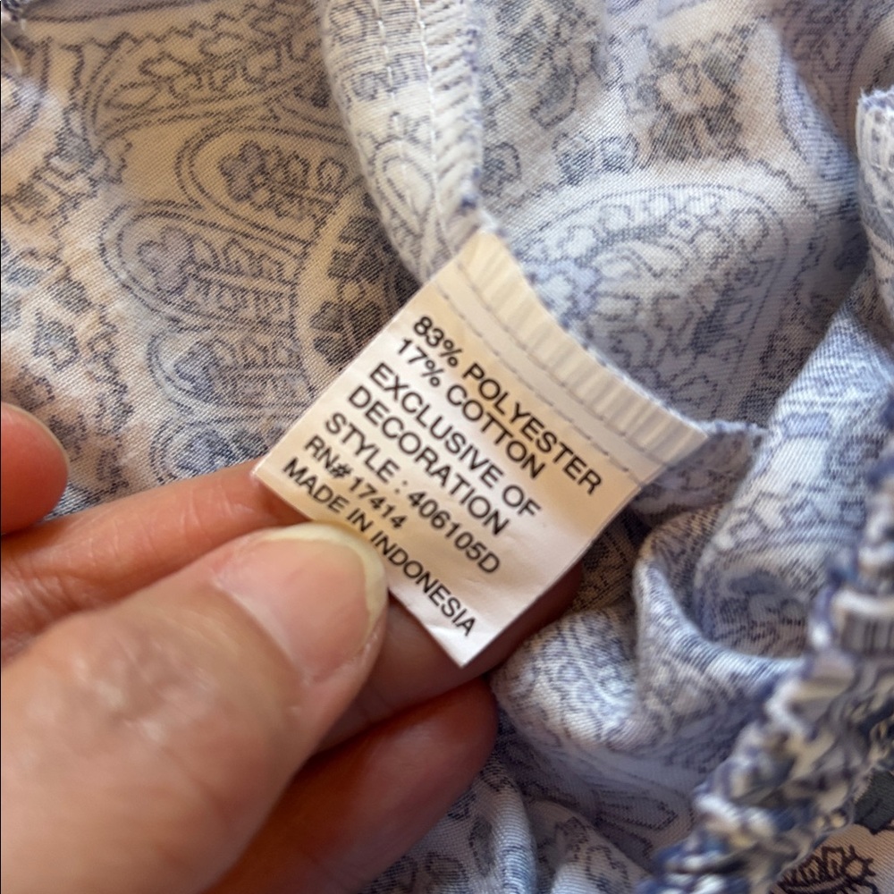 MISS ELAINE 2-pc PAJAMA SET gorgeous paisley set like new sz XL - Picture 8 of 8